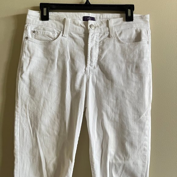NYDJ Clarissa Colored Stretch‎ Ankle Skinny Jeans In Optic White Womens Size 6 - Picture 4 of 14